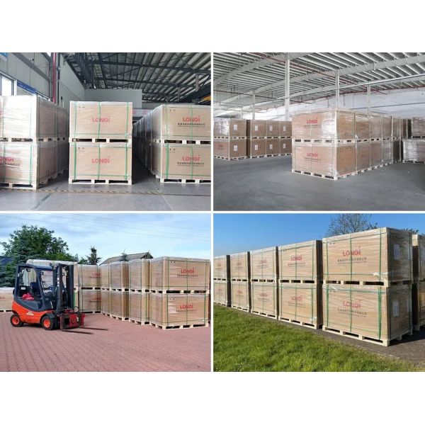 Пакет солнечных панелей Longi Модуль 590w 595w 600w 580w 585w Стоимость установки дома