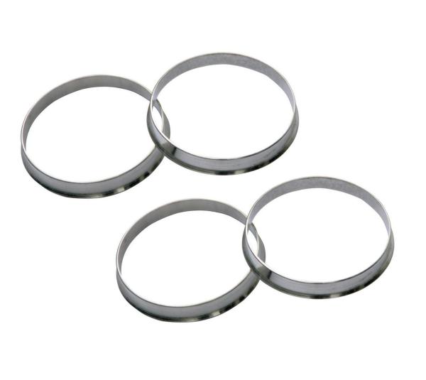 Four Pcs Aluminum Hub Rings , Wheel Hub Spacer Ring 10 Millimeter Thick