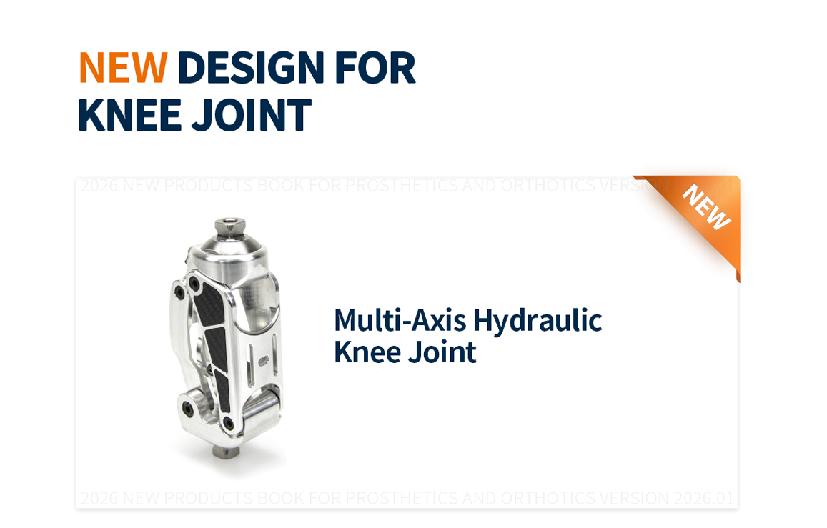 2026 New Products Prosthetic Knee Joint for Prosthetics And Orthotics Version 2026.01