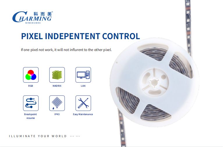 Украшение света прокладки СИД цвета SPI 12V RGB на открытом воздухе и крытое