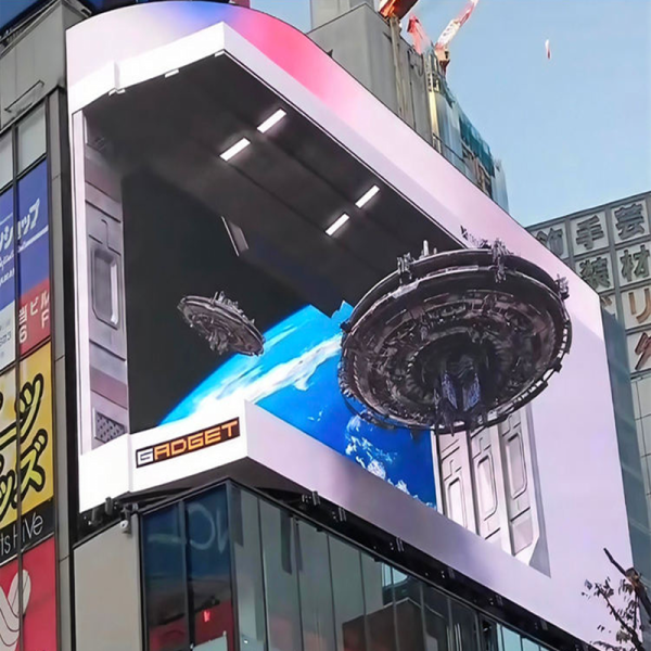 P10 P8 Naked Eye 3D LED Display Outdoor IP65 Curved High Refresh Screen ABXING 3D Series