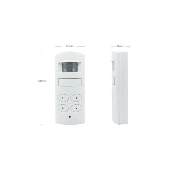 Indoor Motion Sensor Activated Detector Alarms with Two Types Power Supplies Design