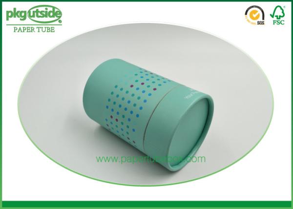 Rigid Cardboard Tube Boxes Colorful Printed Stamping Logo High End Durable