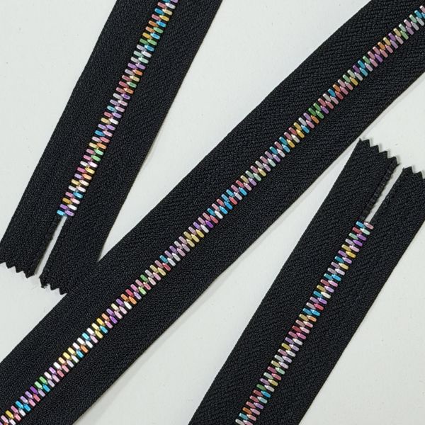 Trendy Smooth Aluminum Zipper #5 Multi Color Corn Teeth Zipper