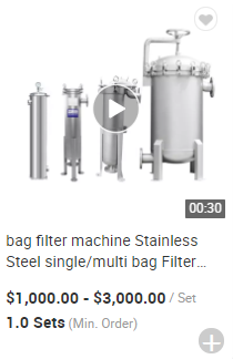 Practical and Economic Design Polished SS 304 316L Activated Carbon Filter Housing Filtration Machine