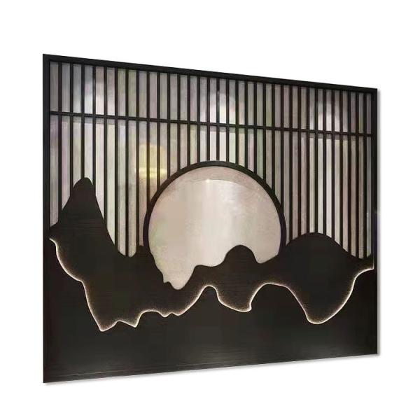 3D Decoration Metal Frame Room Divider Galvanized Metal Room Separator
