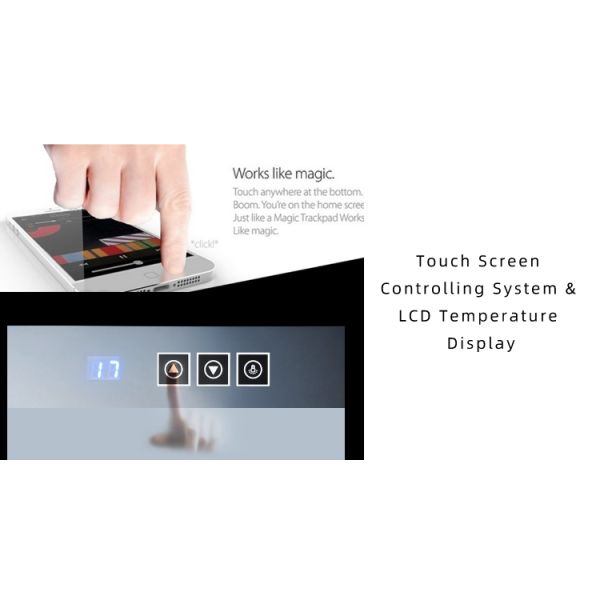 98L Hotel Freestanding Wine Refrigerator , Odorless Wine And Beverage Cooler