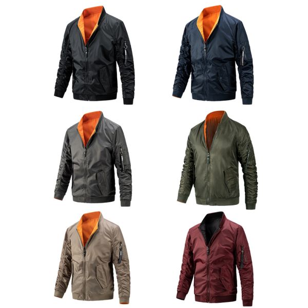 Одежда OEM куртка зимнее ветроустойчивое бомбардировщик полезное полиэстер мотоциклет ткань наружные воротнички куртки для мужчин