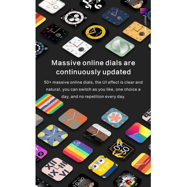 Smartwatch температуры тела P90S SC7A20 320*385 с ECG и кровяным давлением