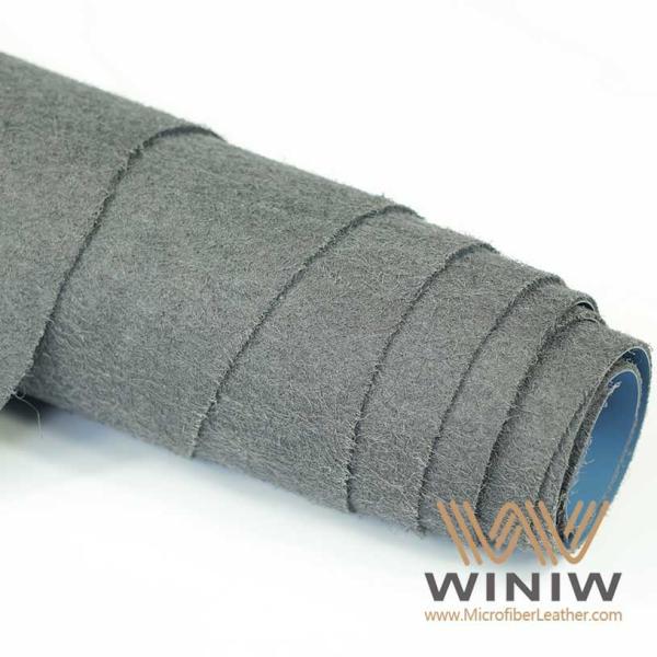 Tightly Glued PU Syn Microfiber Leather Upper Material For Shoes Making Industry