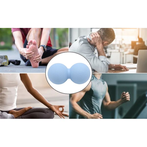 Yoga Peanut Lacrosse Massage Ball Fascia Release Double Lacrosse Massage Ball