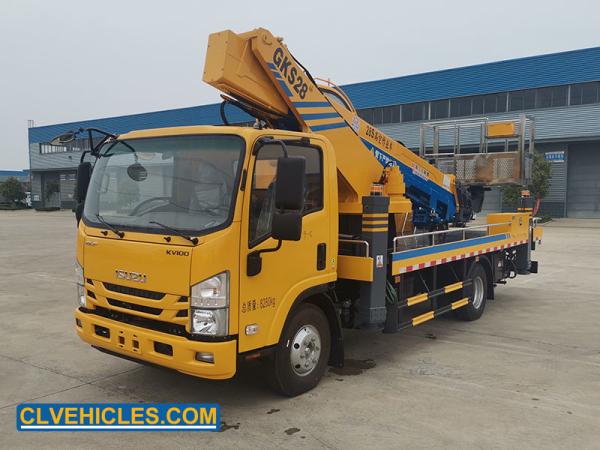ISUZU ELF KV100 28m Aerial Platform Truck Manlift Truck