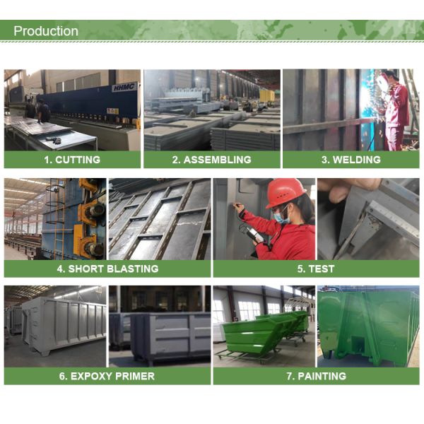 Construction Waste Disposal Trailer Skip Bin