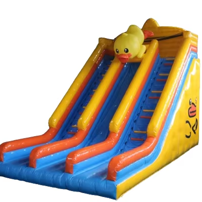 Big Yellow Duck Themed Slide Inflatable Water Slide Indoor Playground Equipment Combination PVC  Kindergarten Children for Kids
