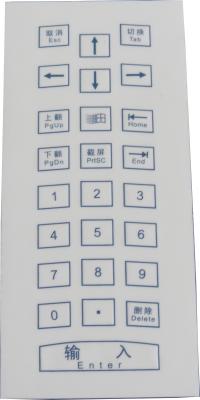 Teclado de membrana industrial da prova do risco da matriz de ponto com teclado numérico