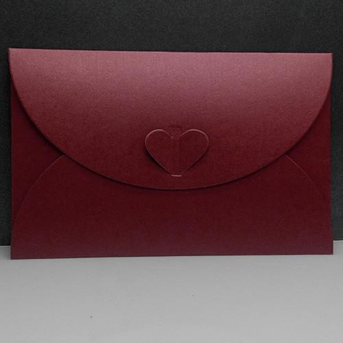 Multi-color optional heart buckle decoration pearl paper envelope for  creative love postcard