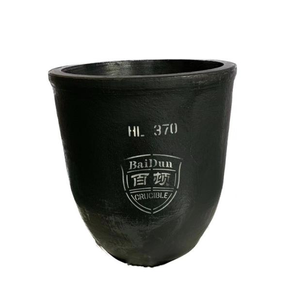 Conventional High Purity Graphite Crucible 1-100kg Round Aluminium Melting Crucible