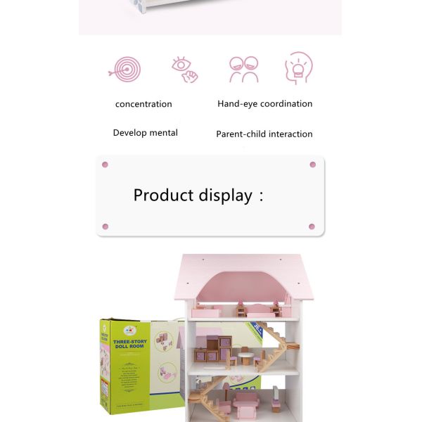 Водный покрывая мини деревянный дом симуляции для детей