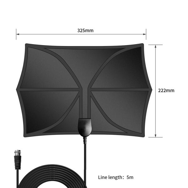 Área interna 5g 4k Yagi Área externa para conecção 75 Ohm Adaptador de cabo digital exterior Antenna de TV de ouro