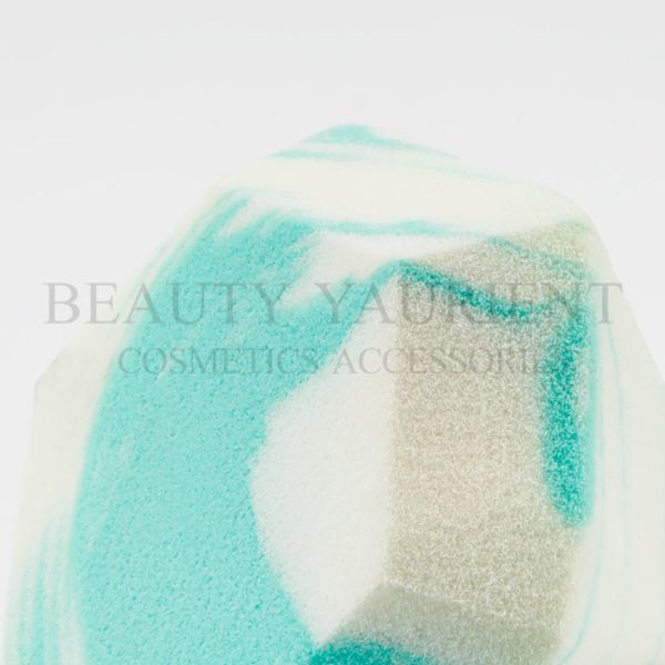 Diamond Shape Green Face Makeup Puff Sponge Super Soft Latex Free