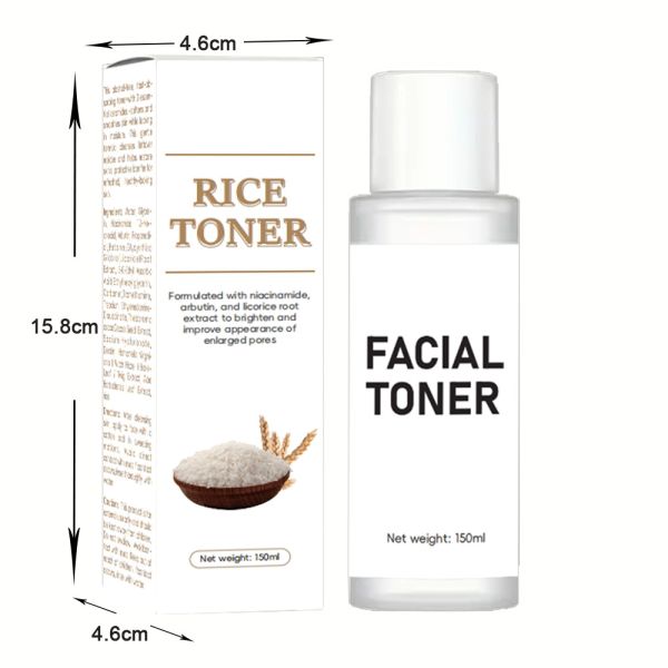 77% Face Rice Toner OEM Cosmetic Factory Rejuvenates Skin Moisturizing