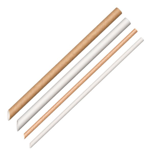 Environmentally Friendly Beverage Decoration Striped Paper Straws with Customization