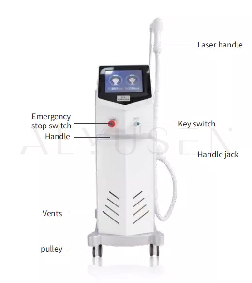 Retiro eficiente del pelo del retiro Eqiument, rápido del pelo del laser del retiro 808nm del pelo y eficaz