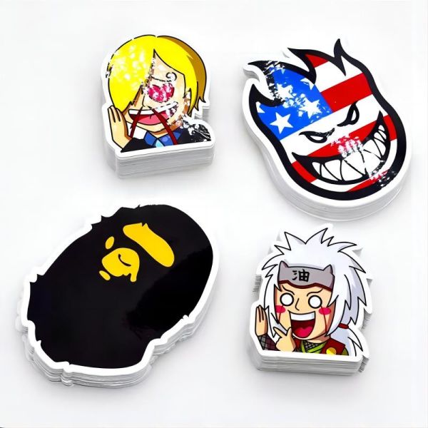 PVC Children Die Cut Decal Adhesive Notepaper CMYK Color Custom Vinyl Stickers