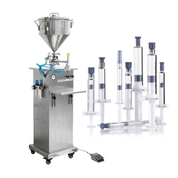 Máquina de enchimento líquida da seringa descartável dos cosméticos com semi automático