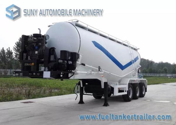 52 Cubic Meters Dry Bulk Tanker 15 Ton Cement Powder Trailer