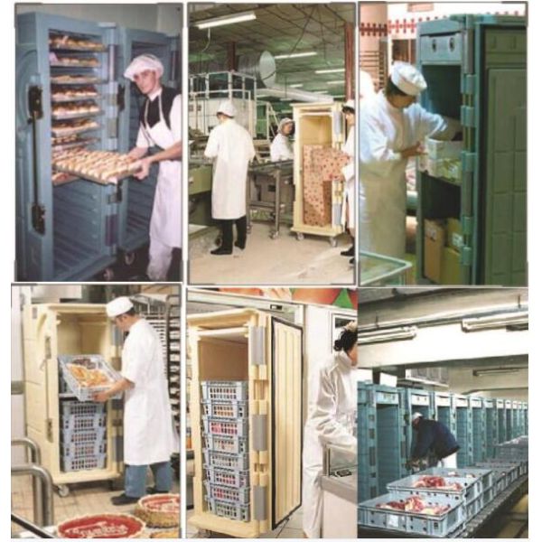 Изолированные продукты 900L Rotomoulded контейнера для хранения замороженных продуктов