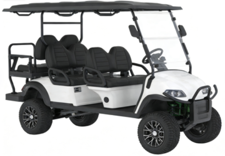 4 Seats Electric 48V Lithium Battery Golf Cart With Grass-friendly Tires Optimally Suited For Golf Course Use