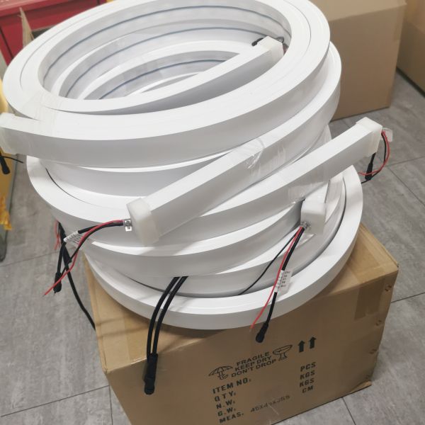 40 мм Magic Topsung 24v 120Leds/M Гибкая ленточная трубка водонепроницаемая неоновая полоса RGB LED неоновая лампа для дома xmas декор