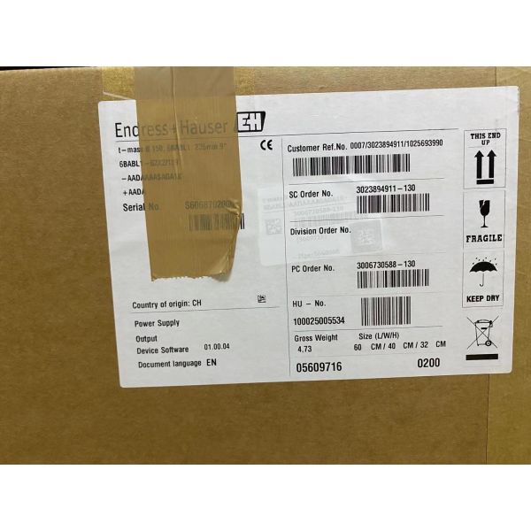 Endress+Hauser 6BABL1-62X2139 | Proline t-mass B 150 Insertion Flow Meter