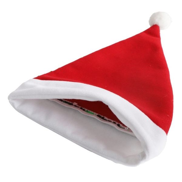 Personalized Sublimation Christmas Hats Red And Green Sequin Santa Hat
