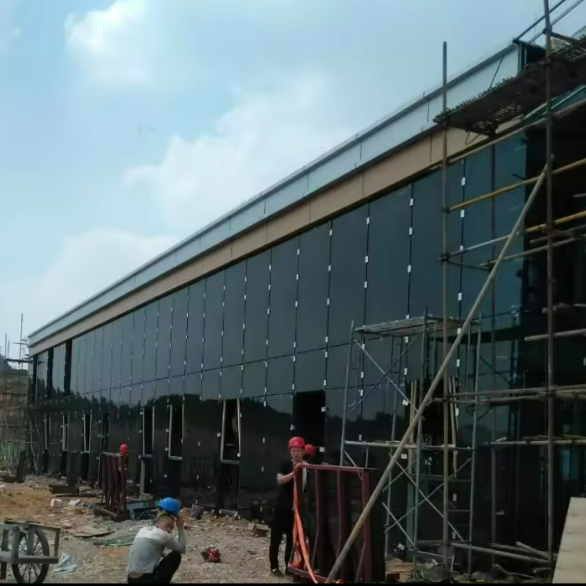Красно-синий натуральный цвет Pv Bipv 20% 40% 60% 80% Прозрачная тонкопленочная солнечная панель