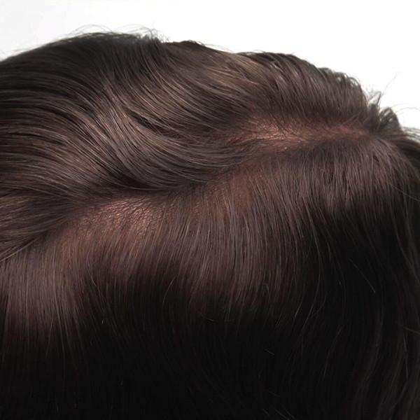 Systèmes de remplacement de cheveux humains 8x10, toupet de cheveux humains de 6 pouces