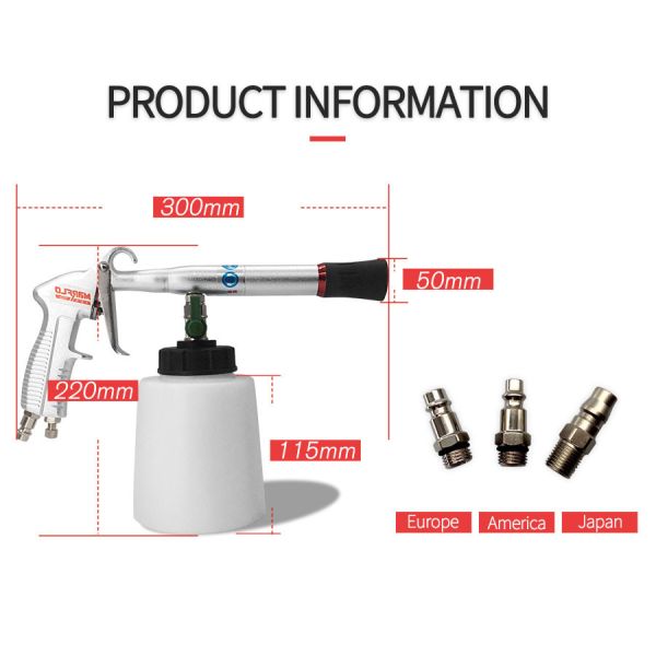 Silver Casting Car Washing Gun For Japan And Europe Gift Packaged