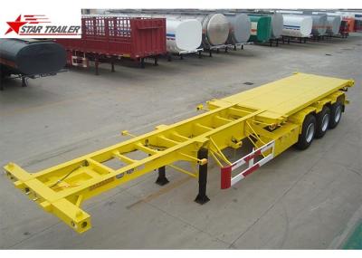 3 Axles 40T Sliding Skeletal Trailer Chassis With Heavy Duty Capacity