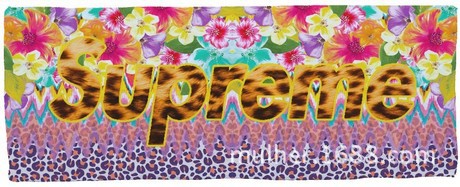 Popular Brand Superme Box Sexy leopard printed 100% cotton beach Towel Sport towel