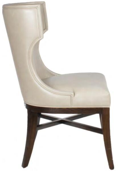 High back Solid beech wood White pu/leather upholstery dining chairs,wing chair, arm chair,side chair for dining rooms