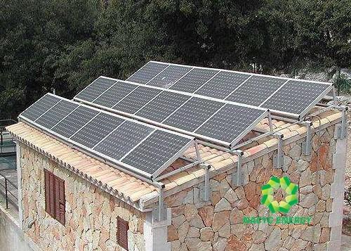 Aplicado aos suporte de alumínio solares do telhado no projeto econômico do custo