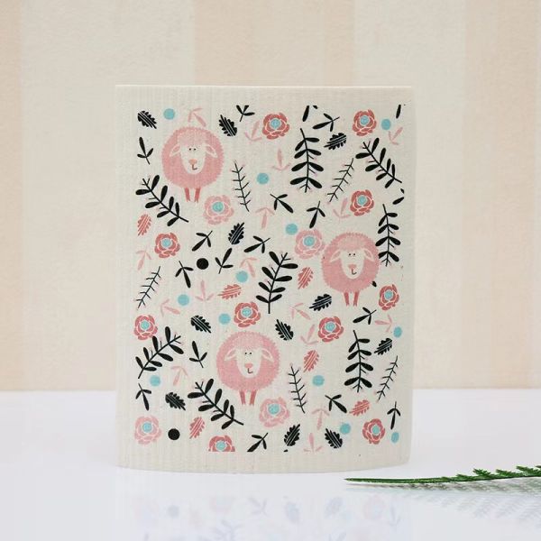 Compression Kitchen Cleaning Sponge Cellulose Dishcloth Sponge For Washing Dishes