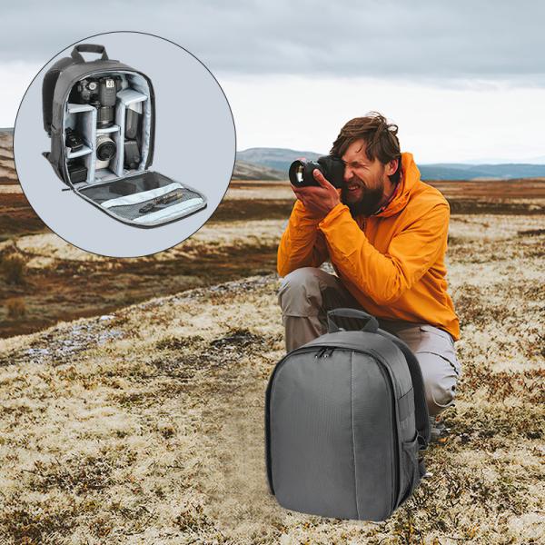Waterproof Large Capacity Compatible DSLR/SLR Mirrorless Custom Travel Camera Backpack