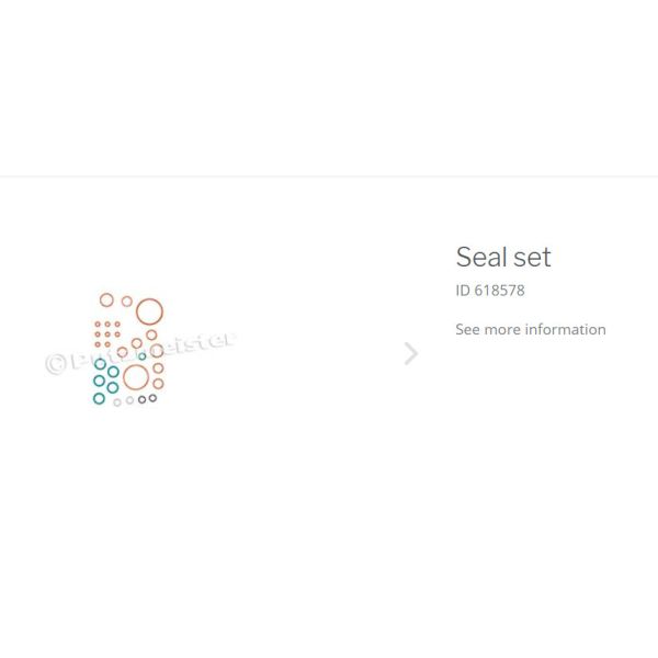 The 618578 SEAL SET is used for Putzmeister pump trucks water pump spare parts