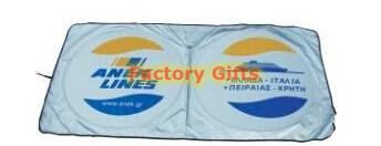 foldable customed logo car sunshade with unique design for summer beach vacations