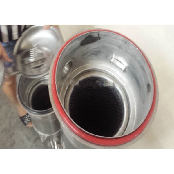 410mm - 810mm Stainless Steel Water Filter Housing Single Bag For Liquid Filtration