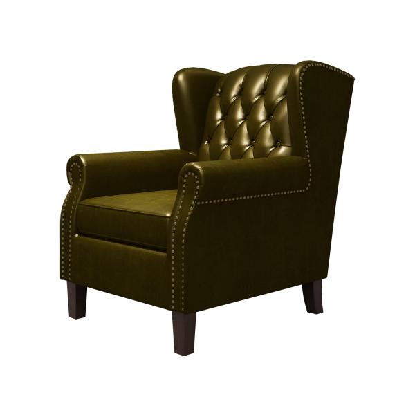 America modern style Single sofa used Cow leather covered high density sponge for Lobby seating furniture