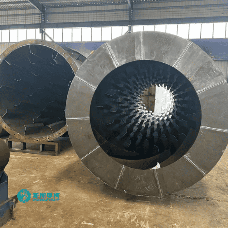 Heavy Duty Mineral Rotary Dryer Industrial 1TPH-100TPH Capacity