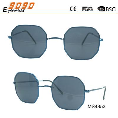Sunglasses with metal diamond  frame, new fashionable designer style, UV 400 Protection Lens